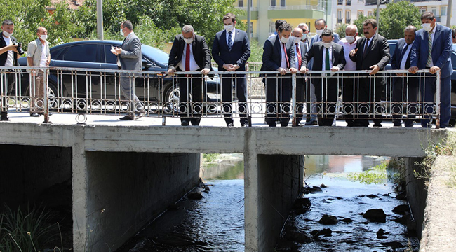 VALİ GÖKMEN ÇİÇEK DİNAR İLÇESİNDE İNCELEMELERDE BULUNDU