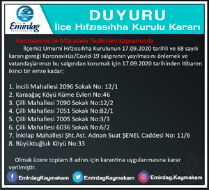 15 BİNA DAHA KARANTİNADA