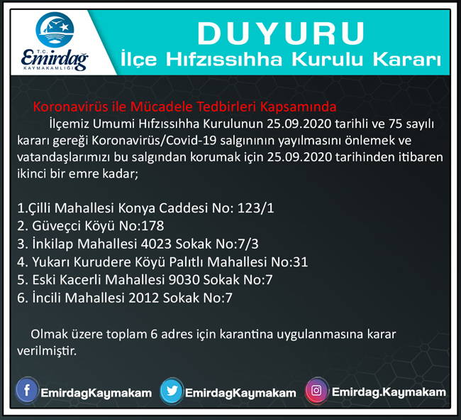 13 BİNA KARANTİNAYA ALINDI