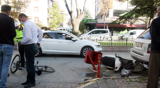 KONTROLDEN ÇIKTI, ÖNÜNE NE ÇIKTIYSA ÇARPTI