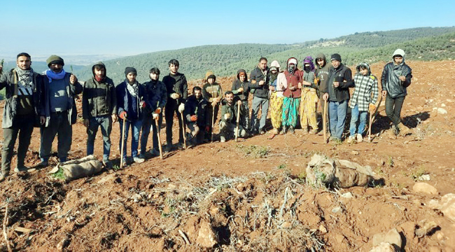 Afyonkarahisar'ın dağları Diyarbakırlı işçilerin emekleri ile yeşillenecek