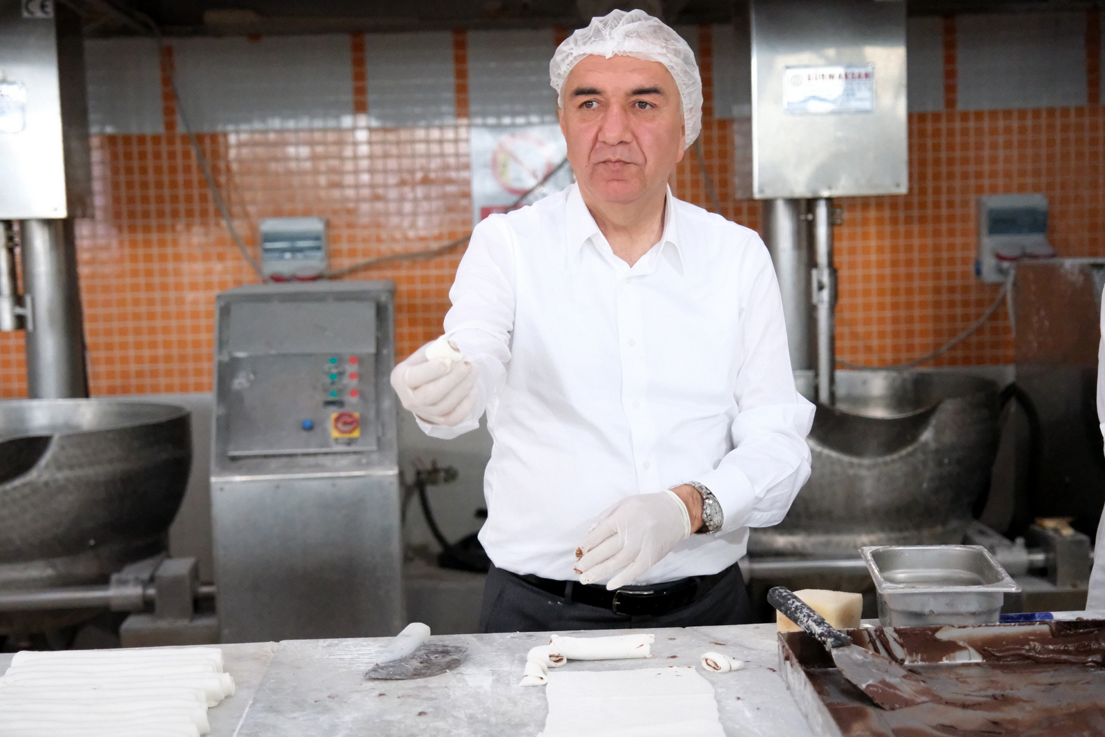 ARABACI OTOGARI ZİYARET ETTİ, LOKUM YAPTI