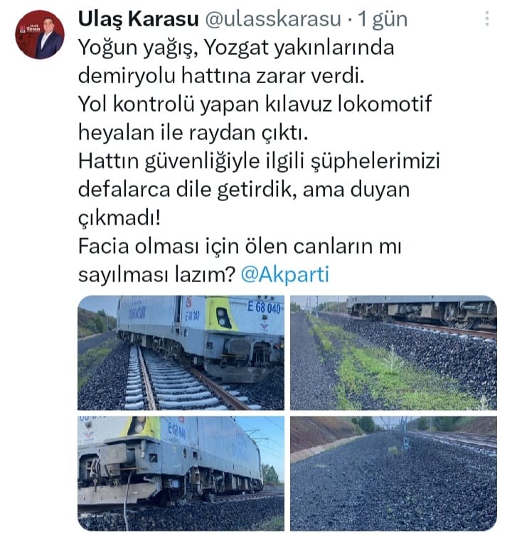 “YHT ANKARA-SİVAS HATTINDA FACİADAN DÖNÜLDÜ”