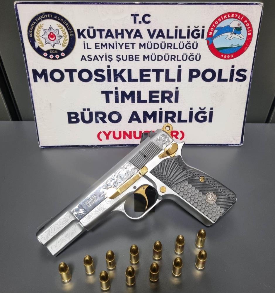 MESKEN BULUNDURMA RUHSATLI TABANCA VE 12 FİŞEK ELE GEÇİRİLDİ