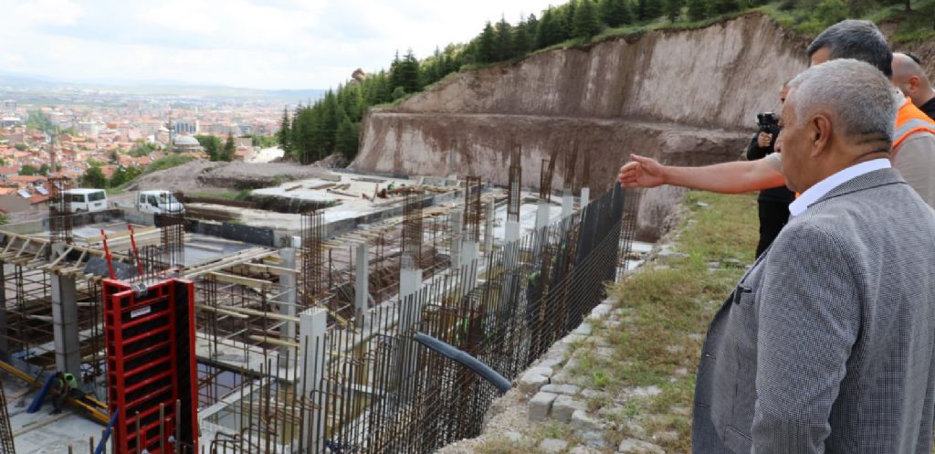 TELEFERİK PROJE ALANINDA HUMMALI ÇALIŞMA