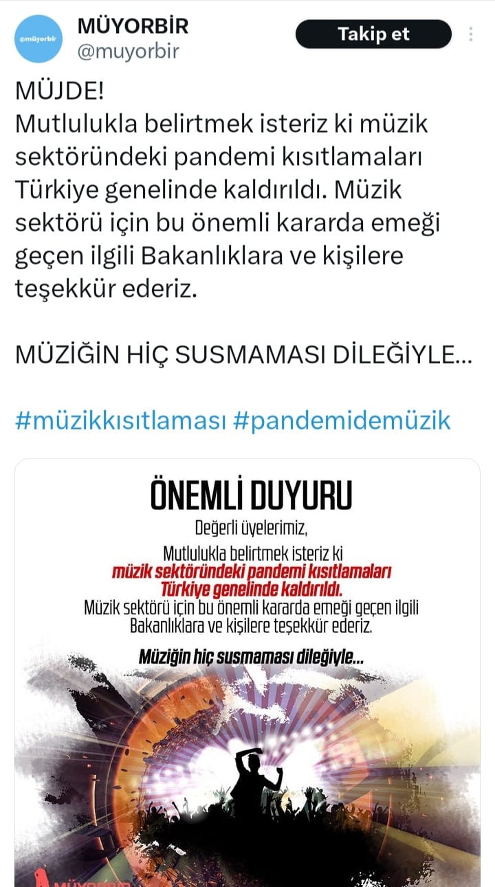 KOVİD-19 İLE GELEN YASAK TÜRKİYE GENELİNDE KALDIRILDI