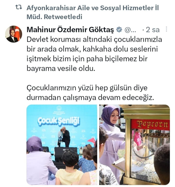 BAKAN GÖKTAŞ ÇOCUKLARLA BULUŞTU