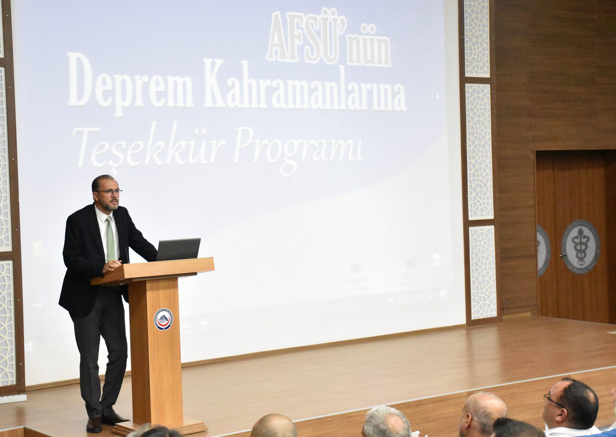 AFSÜ'NÜN DEPREM KAHRAMANLARINA ÖZEL TÖREN