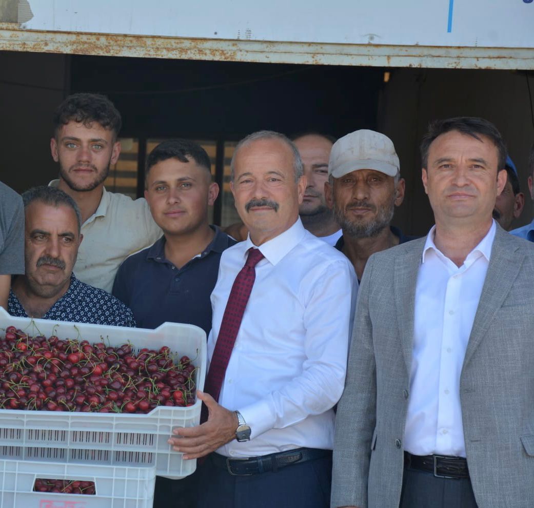 MHP HEYETİ KİRAZ ÜRETİCİSİNİ YALNIZ BIRAKMADI