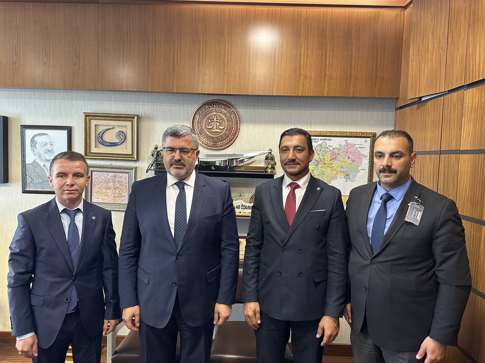 TÜGVA YÖNETİMİ ÖZKAYA’YI ZİYARET ETTİ