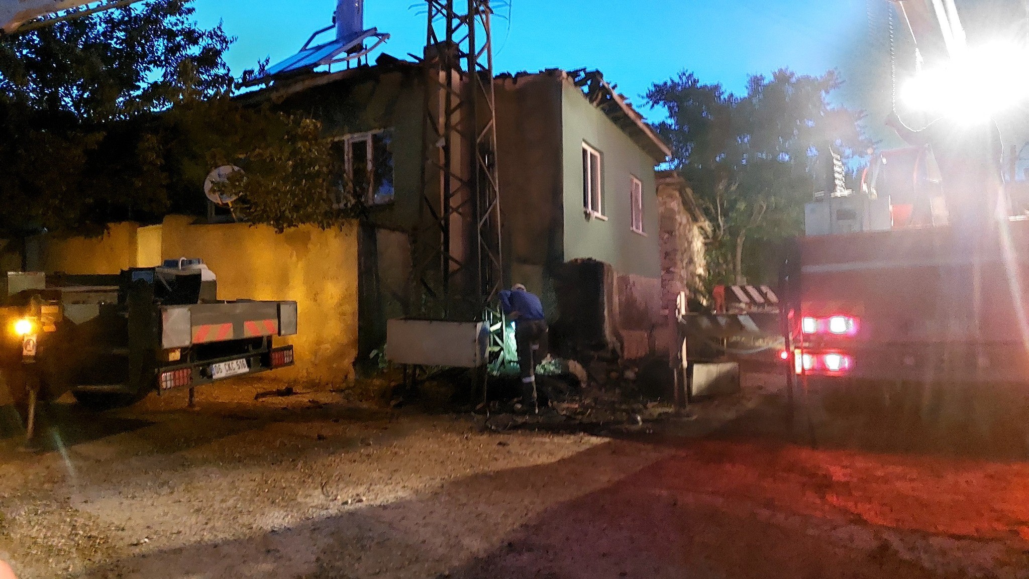 TRAFO PATLADI ORTALIK ALEV ALDI