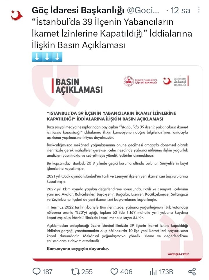 TÜRKİYE’DE 17 MİLYON YABANCININ YAŞADIĞI AÇIKLANDI