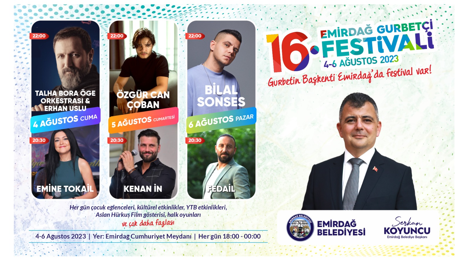 EMİRDAĞ GURBETÇİ FESTİVALİ BAŞLIYOR
