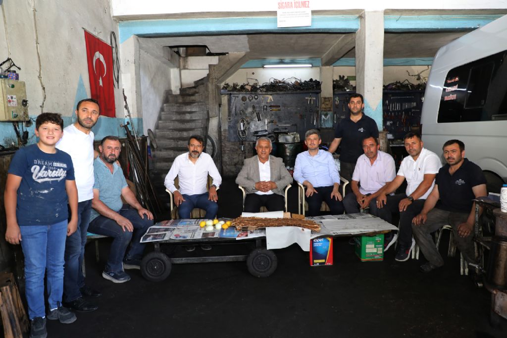 BAŞKAN ESNAF ZİYARETLERİ İÇİN YİNE SAHADA