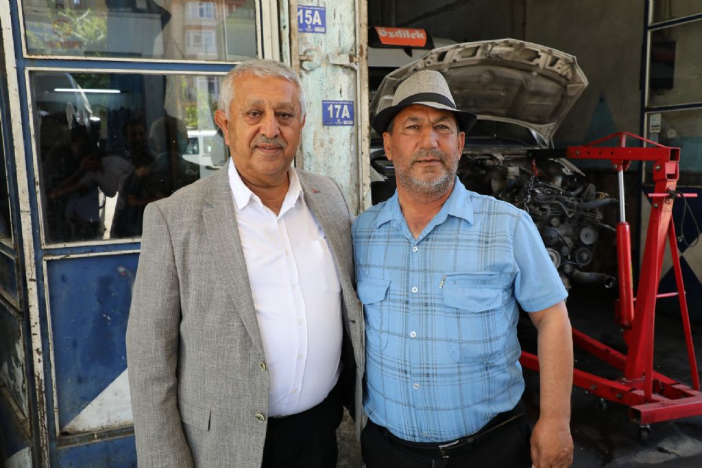 BAŞKAN ESNAF ZİYARETLERİ İÇİN YİNE SAHADA