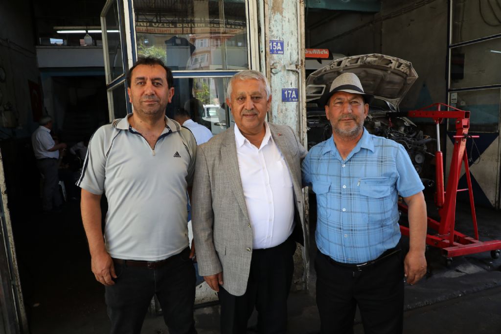 BAŞKAN ESNAF ZİYARETLERİ İÇİN YİNE SAHADA