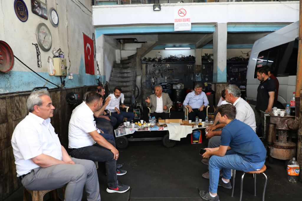 BAŞKAN ESNAF ZİYARETLERİ İÇİN YİNE SAHADA