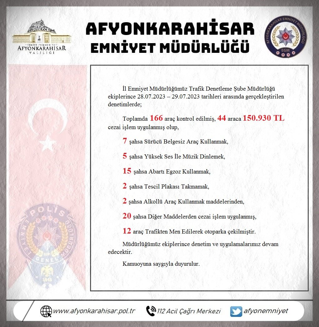 EMNİYET MÜDÜRLÜĞÜ DENETİMLERİNİ SIKLAŞTIRDI