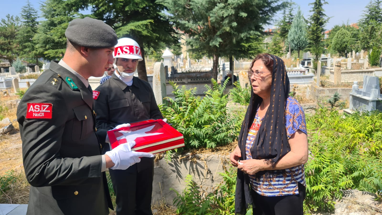 YAŞAMINI YİTİREN GAZİ ÜSTEĞMEN ‘E SON GÖREV