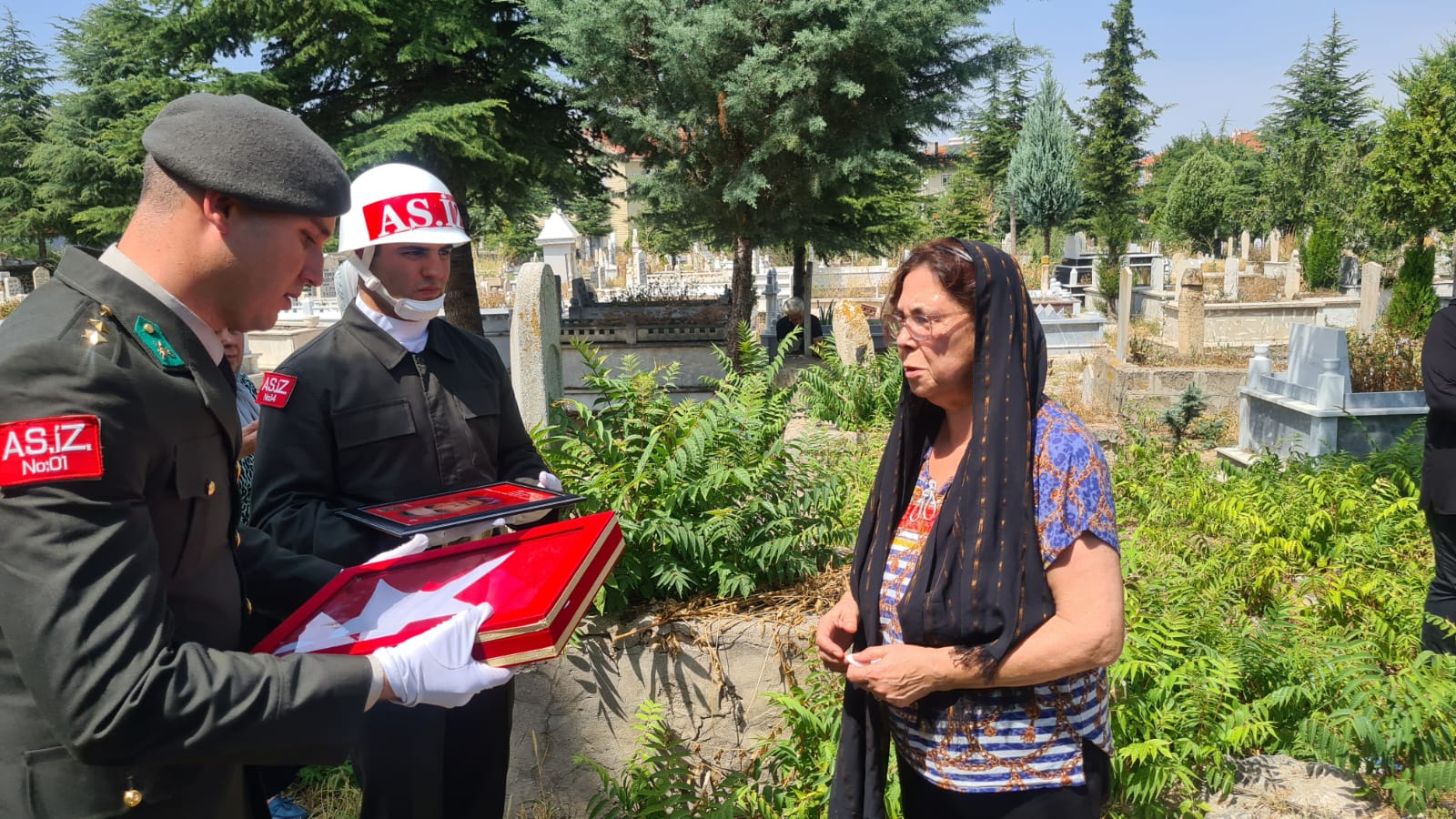 YAŞAMINI YİTİREN GAZİ ÜSTEĞMEN ‘E SON GÖREV