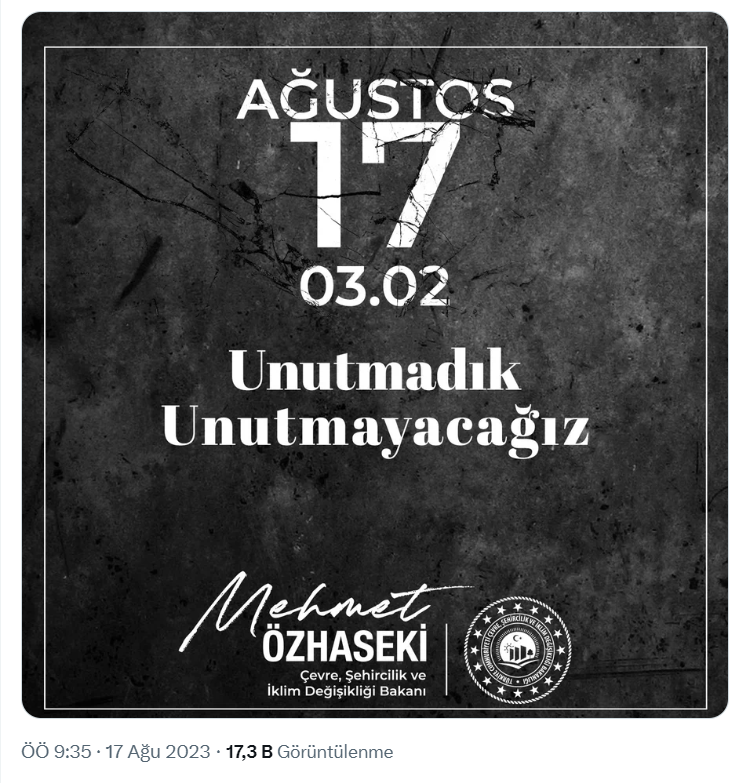 "ŞEHİRLERİMİZİ BİR AN EVVEL AFETLERE DİRENÇLİ HALE GETİRECEĞİZ"