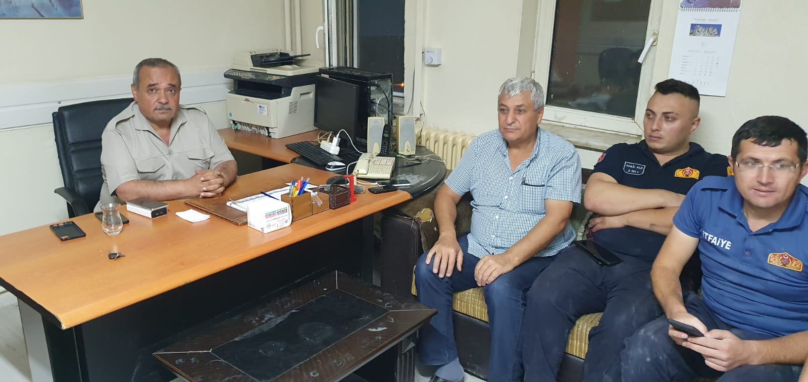 İSCEHİSAR İTFAİYE EKİPLERİ