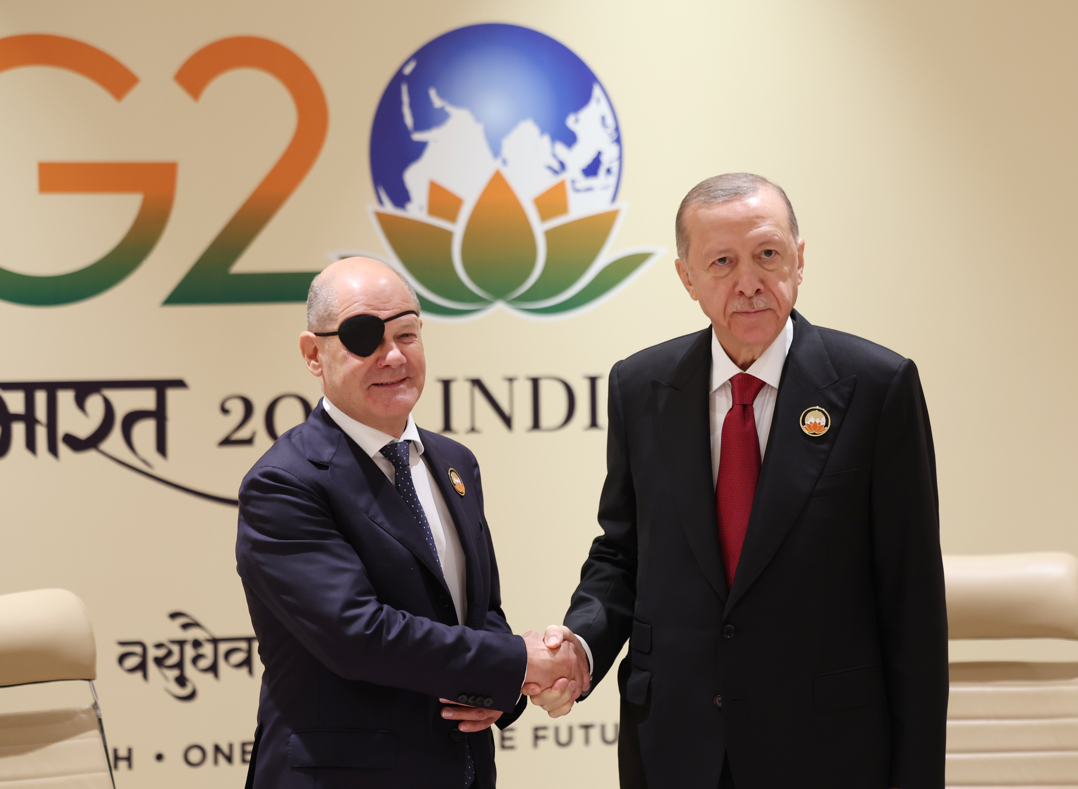 ERDOĞAN İLE SCHOLZ ÖZEL GÖRÜŞTÜ