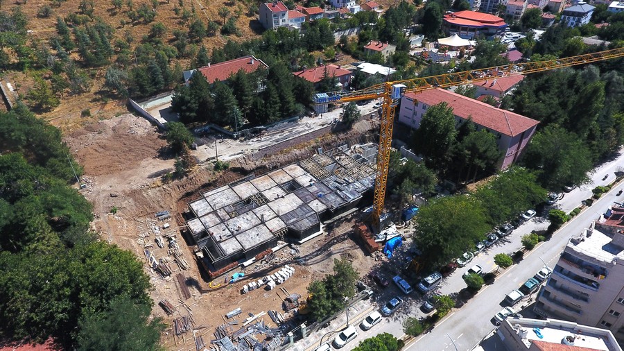 HİZMET BİNASI YAPIMI HIZLA SÜRÜYOR