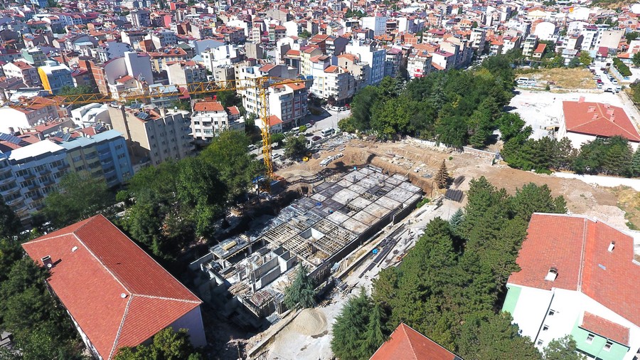 HİZMET BİNASI YAPIMI HIZLA SÜRÜYOR