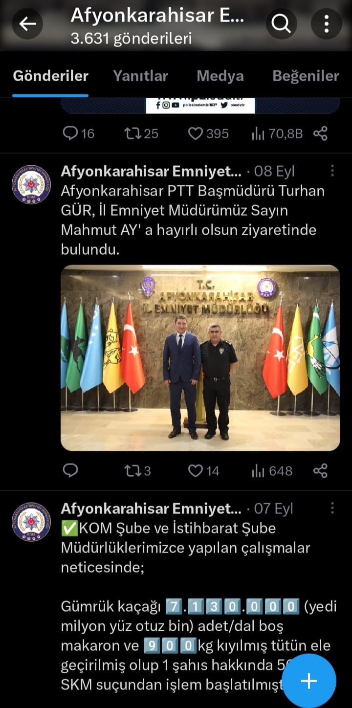 İL EMNİYET MÜDÜRÜ MAHMUT AY'A ZİYARETÇİ AKINI