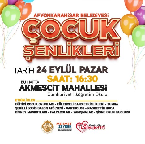 ÇOCUK ŞENLİĞİ BUGÜN BAŞLIYOR