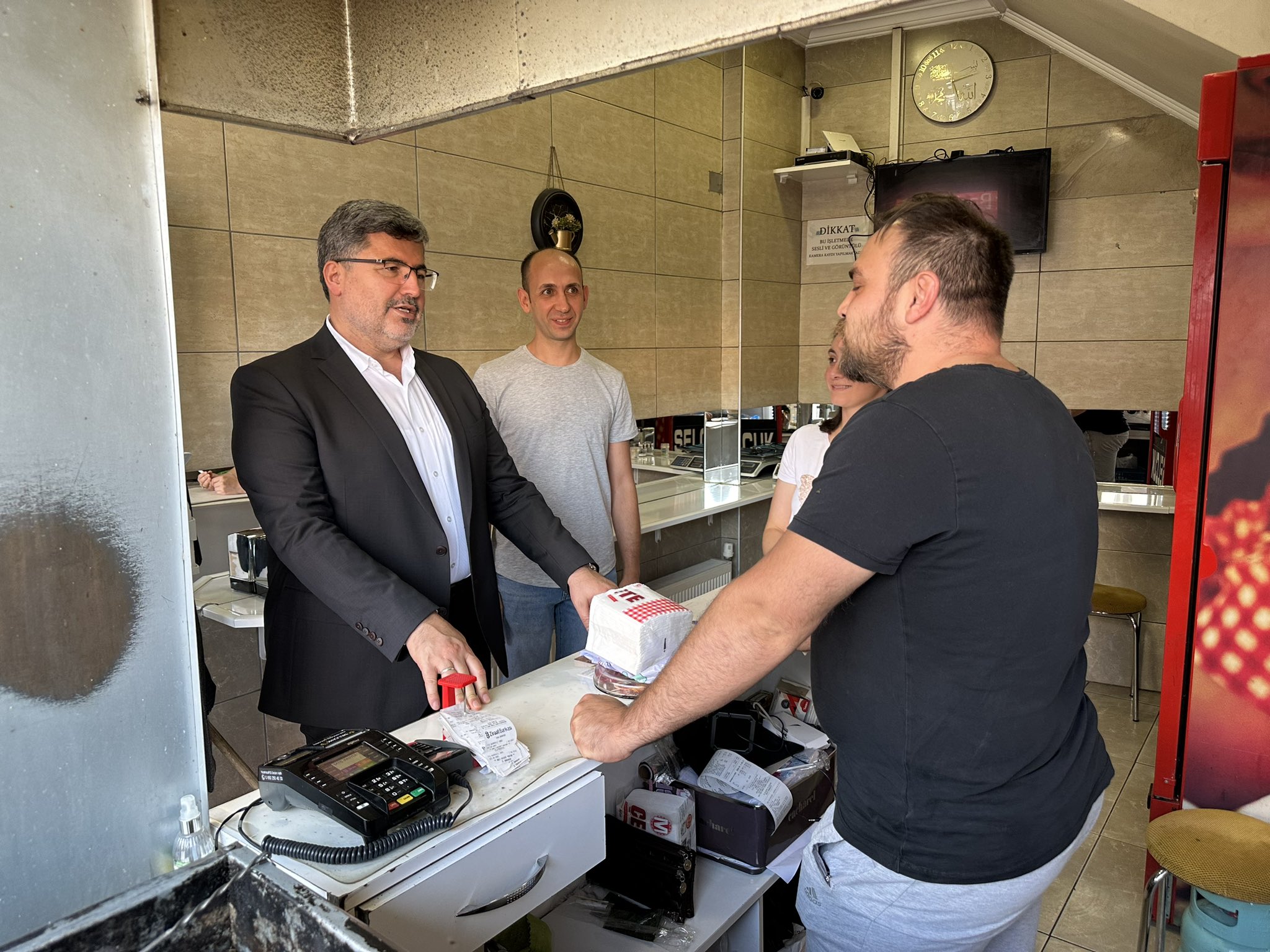 ÖZKAYA SANDIKLI İLÇESİNDE ESNAFLARLA BULUŞTU