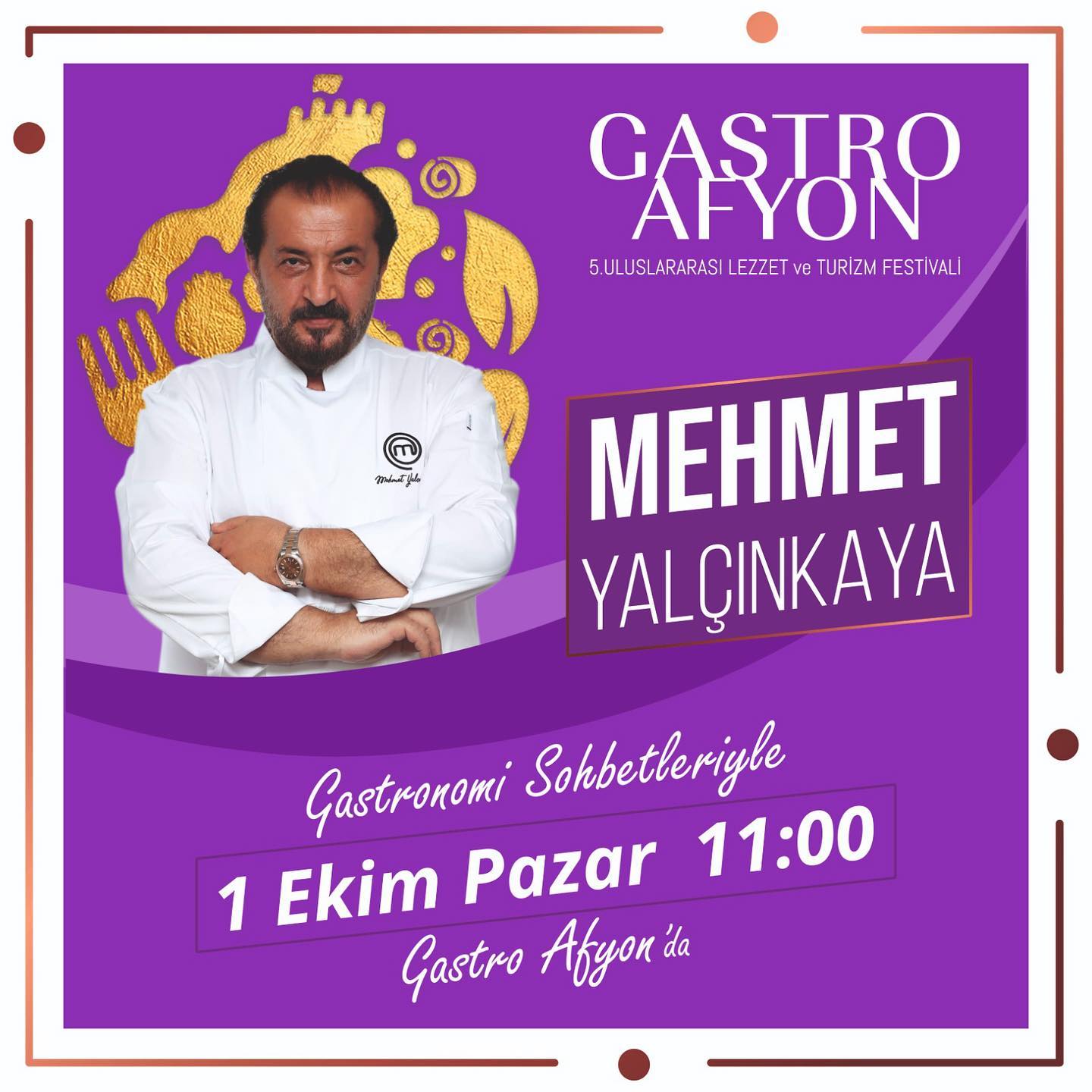 ÜNLÜ CHEF AFYON'A GELİYOR