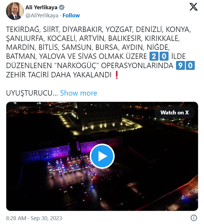 "NARKOGÜÇ" OPERASYONLARINDA 90 ŞÜPHELİ YAKALANDI