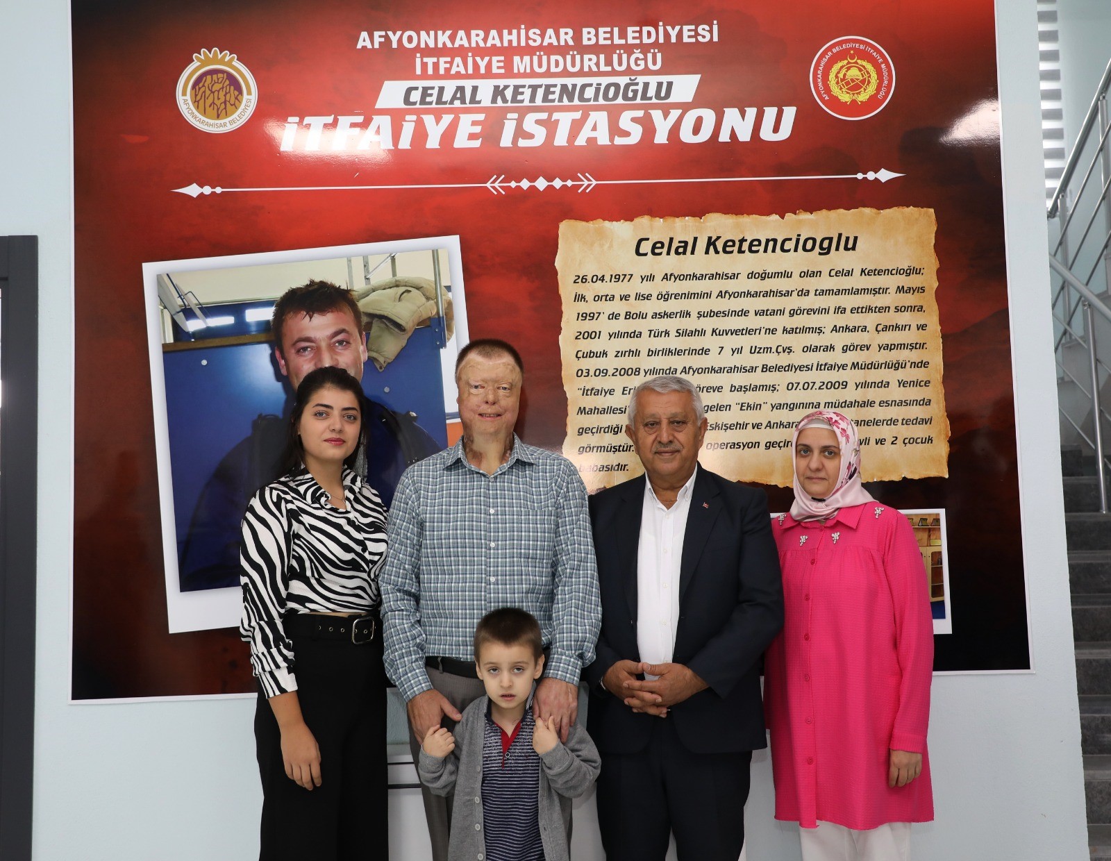 BAŞKAN ZEYBEK'TEN YARALANAN İTFAİYE ERİNE BÜYÜK VEFA