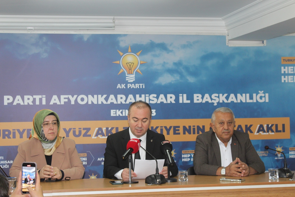 AK PARTİ AFYONKARAHİSAR FİLİSTİN’İN YANINDA