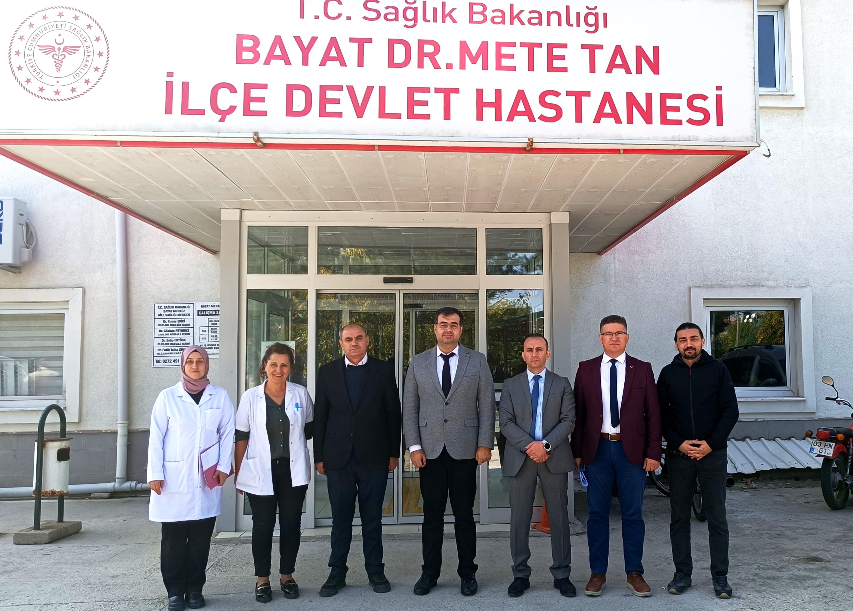 HALK SAĞLIĞI HİZMETLERİ BAŞKANLIĞI İLÇE ZİYARETLERİNE BAŞLADI