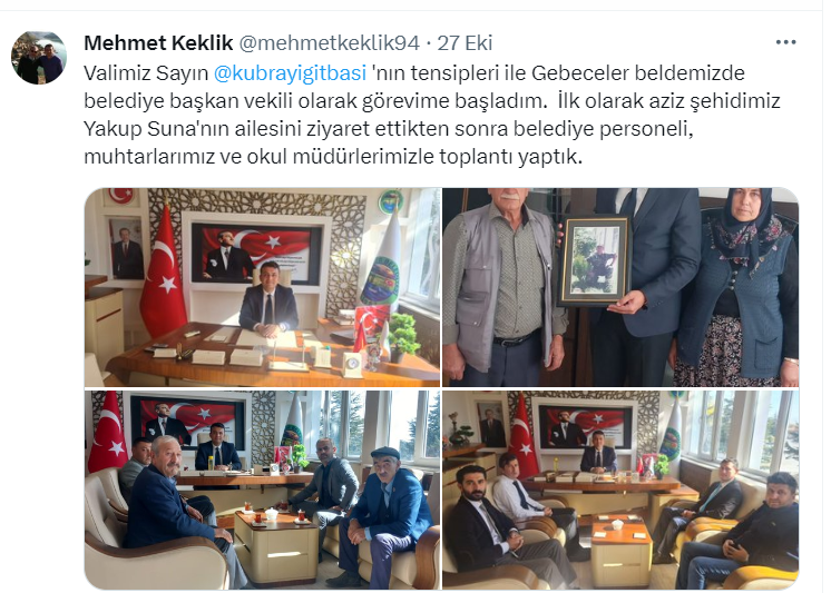VALİ YARDIMCISI BELEDİYE BAŞKANI OLDU