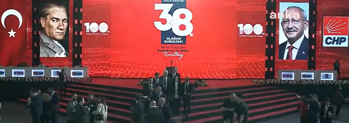 CHP'NİN 38. KURULTAYI BUGÜN YAPILACAK