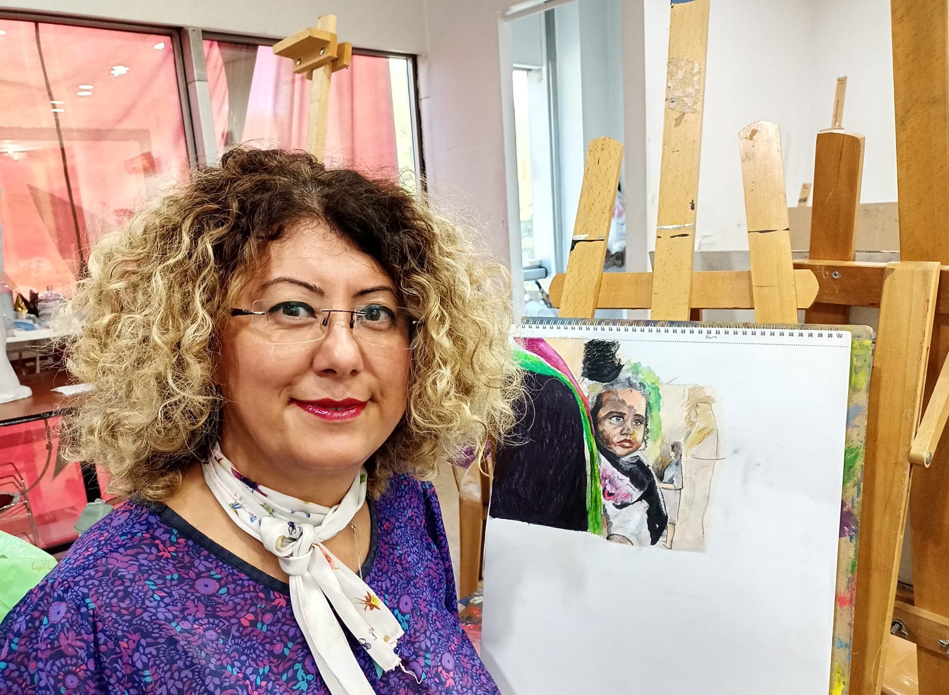 İSRAİL'E TEPKİSİNİ RESİMLERİYLE GÖSTERDİ