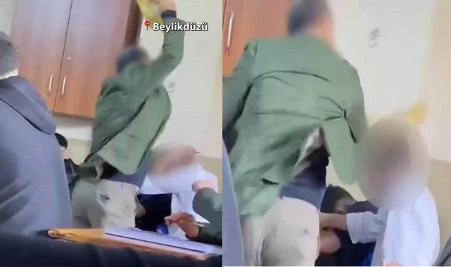 LİSEDE ŞOK GÖRÜNTÜLER