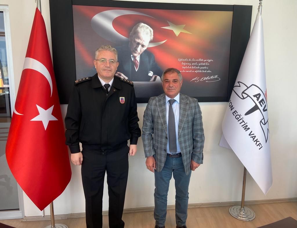 İl Jandarma Komutanı Yağan’dan AEV’e Ziyaret