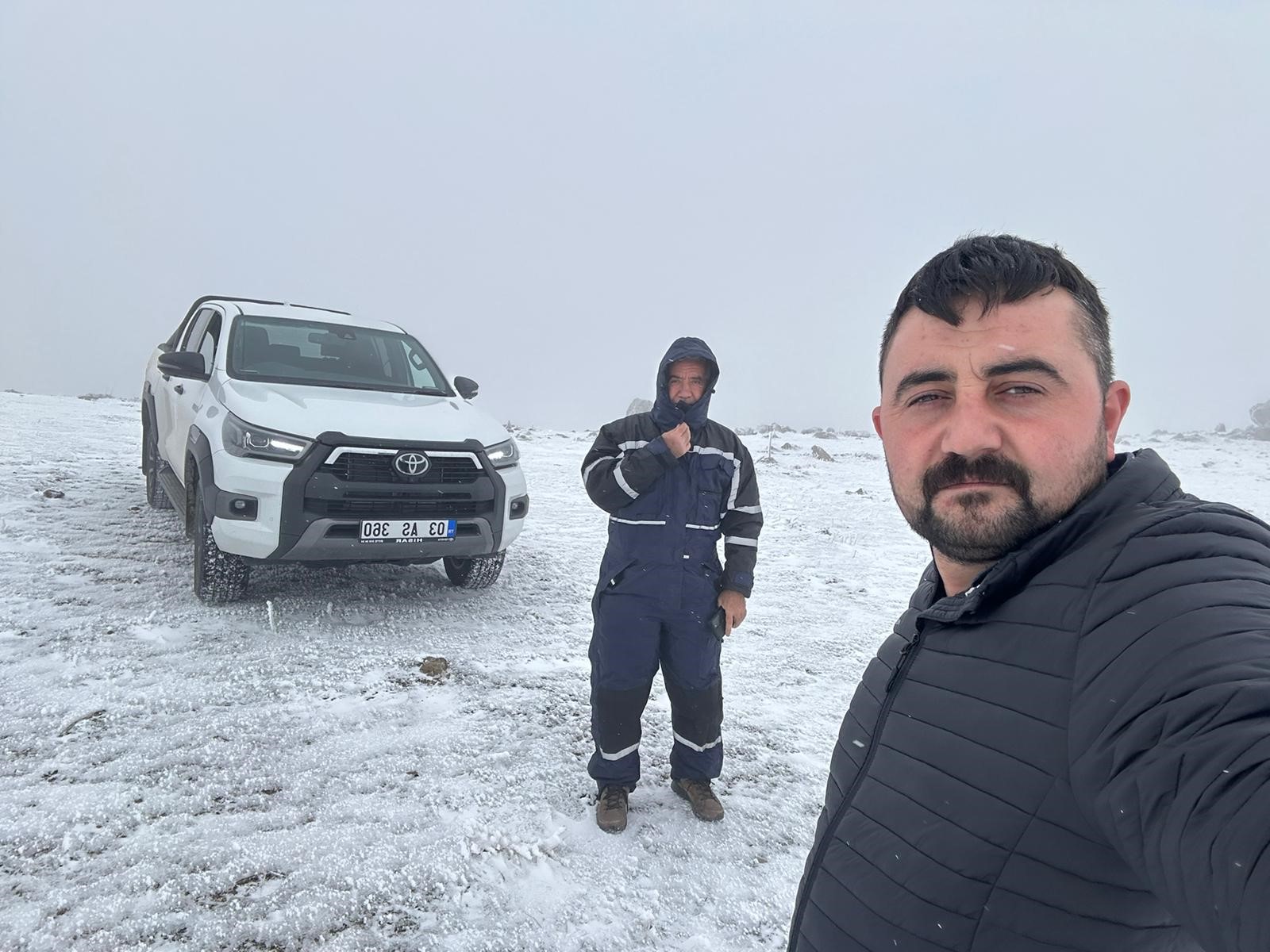 Afyonkarahisar'a Mevsimin İlk Karı Düştü