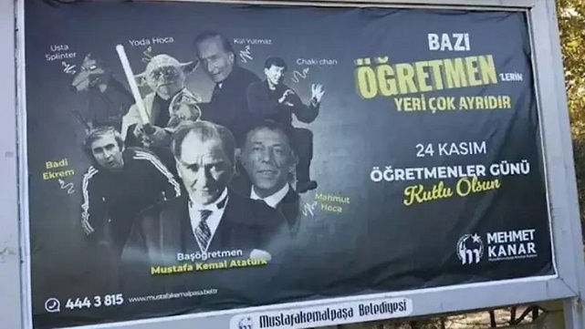 Asılan Afiş Tartışmalara Neden Oldu