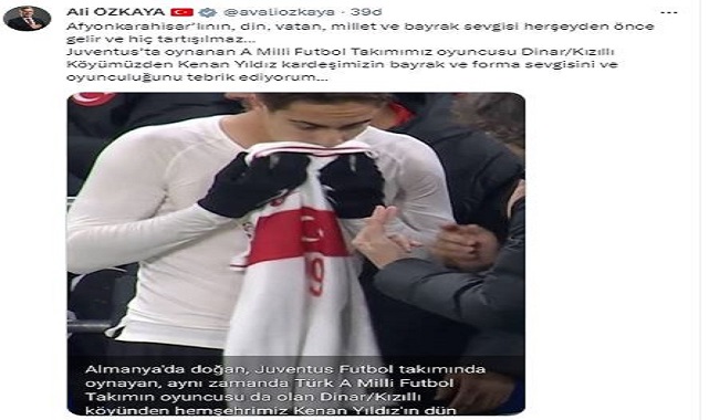 AK Partili Özkaya ''Herşeyden Önce Vatan ve Bayrak Sevgisi Gelir''