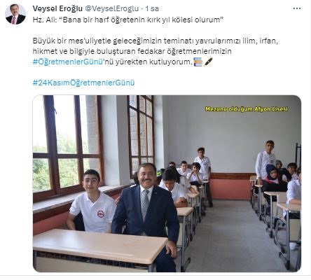 Öğretmenlerin Kıymetine Vurguda Bulundu