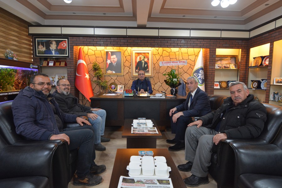 Hisar Mesleki Ve Teknik Anadolu Lisesi Okul Aile Birliği Üyelerinden Başkan Dr. Mustafa Çöl’e Ziyaret