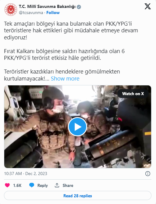 6 Terörist Etkisiz Hale Getirildi