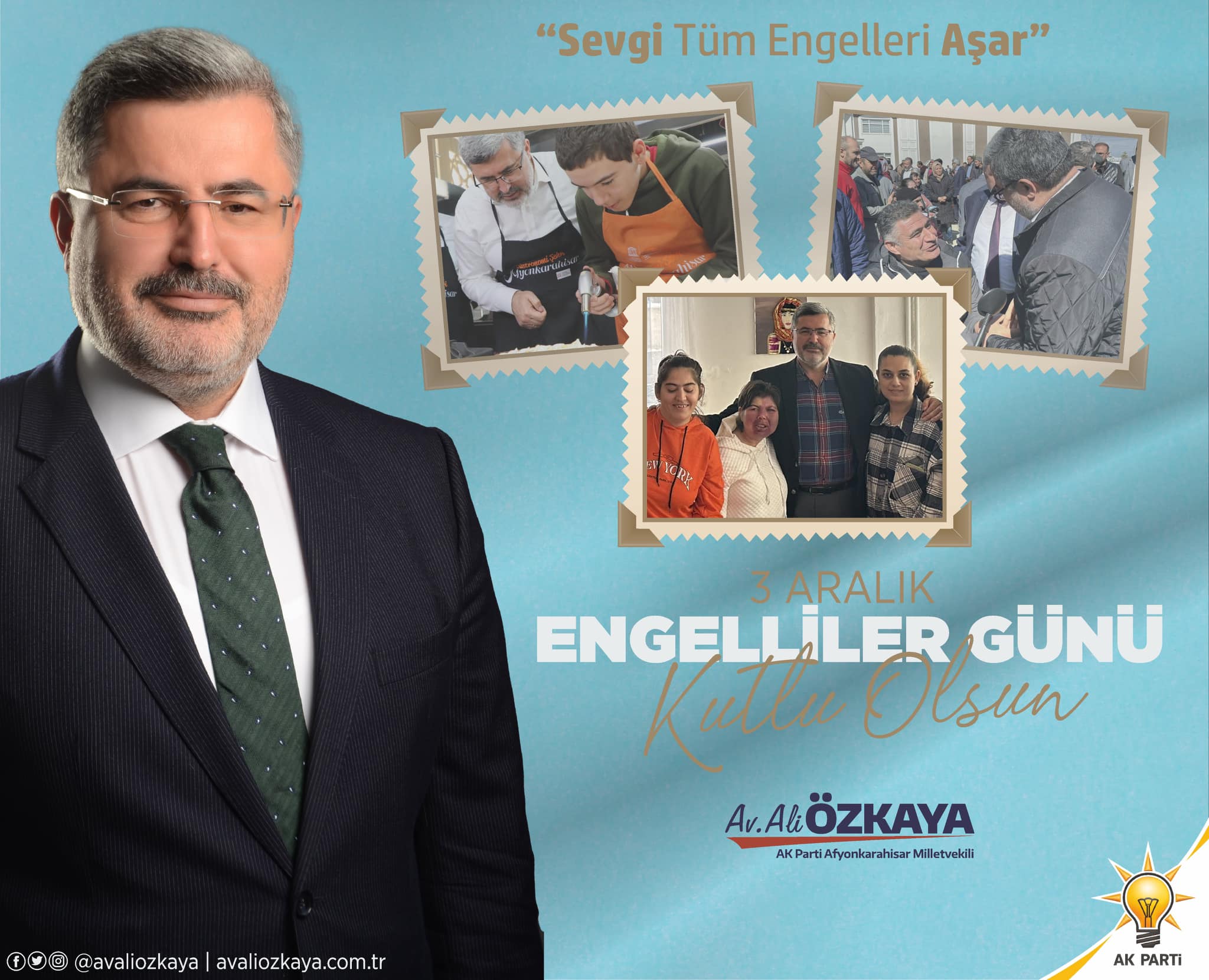 Özkaya'dan 3 Aralık'a özel anlamlı mesaj
