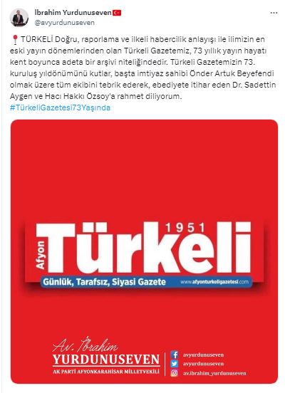 AK Partili Yurdunuseven Türkeli Gazetesinin Yeni Yaşını Kutladı